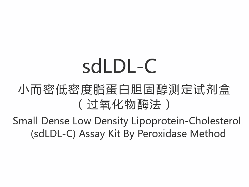 【sdLDL-C】Alat Uji Lipoprotein-Kolesterol (sdLDL-C) Kepadatan Kecil Kecil Dengan Metode Peroksidase