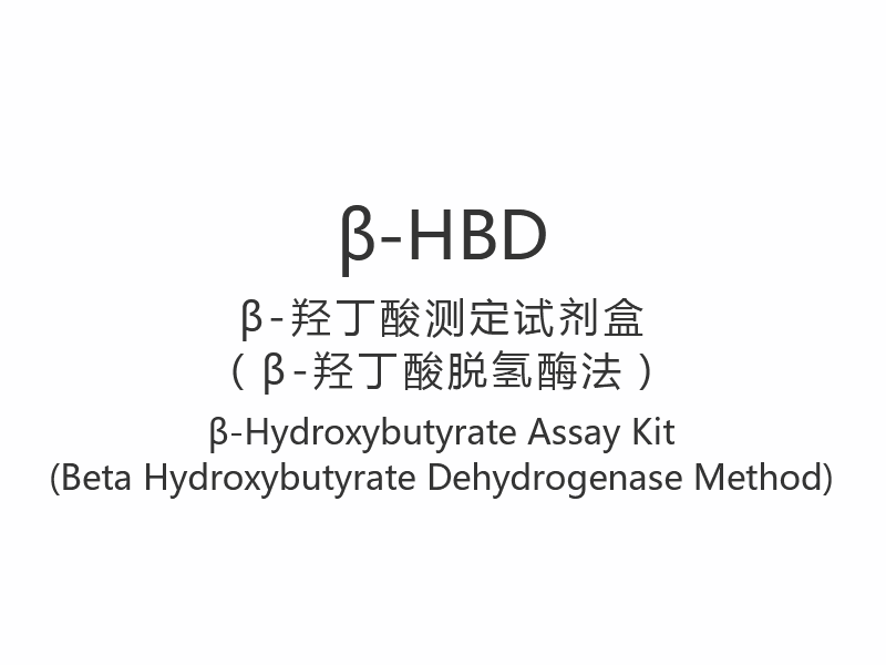 【β-HBD】Alat Pengujian β-Hydroxybutyrate (Metode Beta Hidroksibutirat Dehidrogenase)